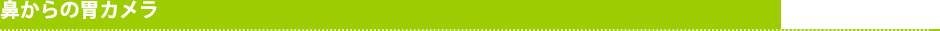鼻からの胃カメラ
